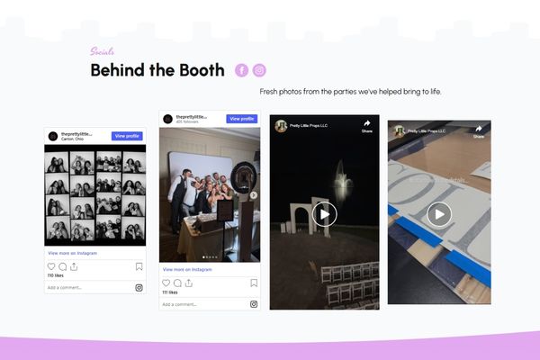 Home Page Socials